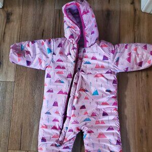 Columbia Baby Powder Lite Reversible Bunting Snowsuit  6-12 mo